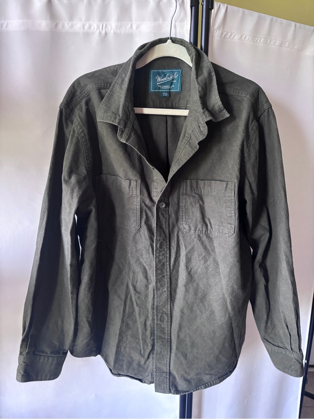 Woolrich Men's Olive Utility Shirt Jacket